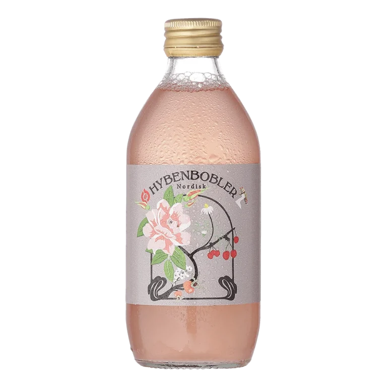 Hybenbobler kombucha