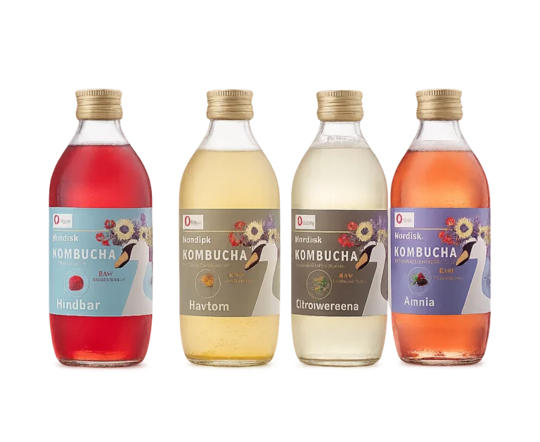 Nordisk kombucha flasker